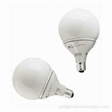LED G120 Bulbs, 230V, 10W, 86mA, Warm White, 780lm, Aluminum, Plastic, Glass